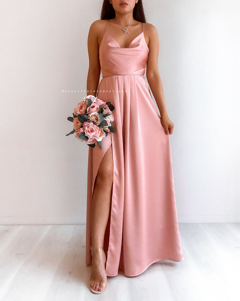 Samira Maxi Dress 2.0 - Dusty Pink ...